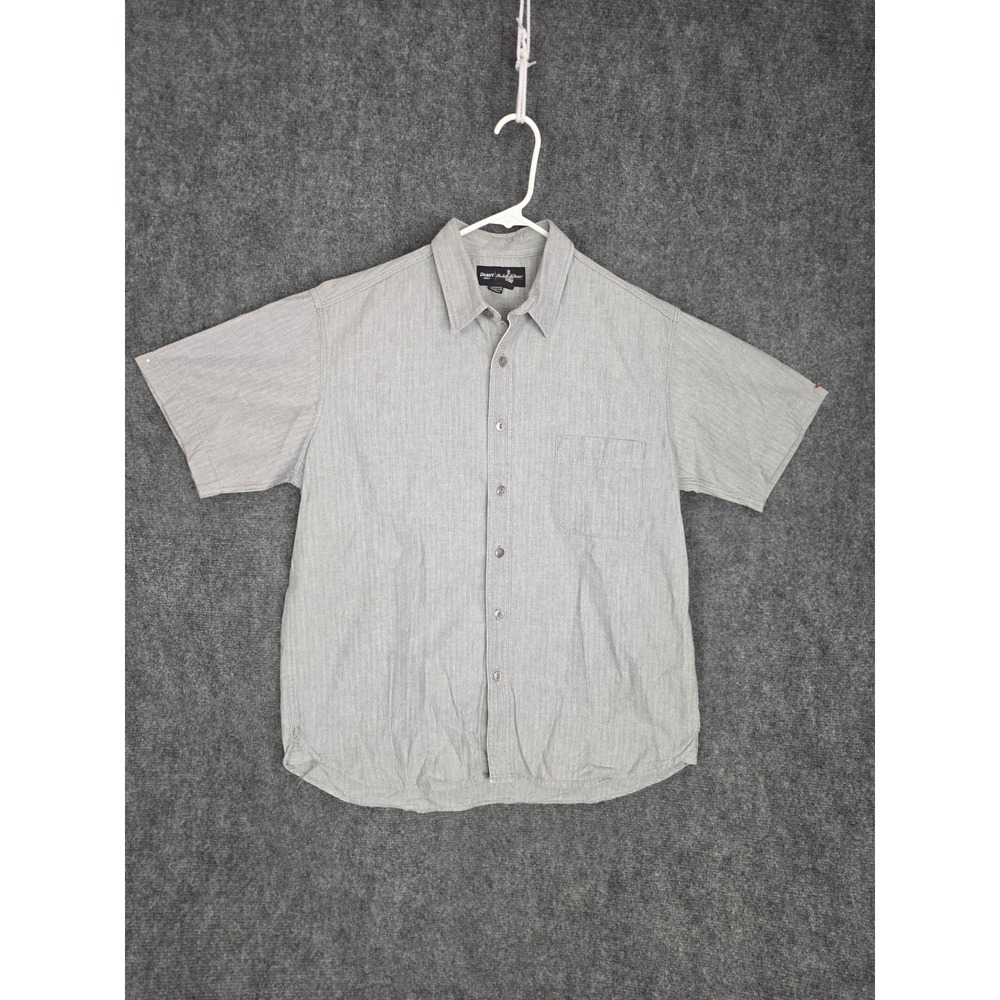 Dickies The Sporting District Striped Button Down Shirt Mens Size L Casual Work